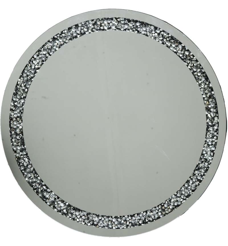 Round Silver Mirror