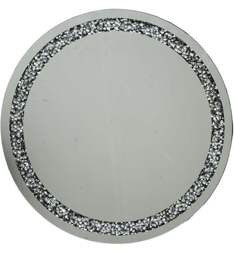 Round Silver Mirror