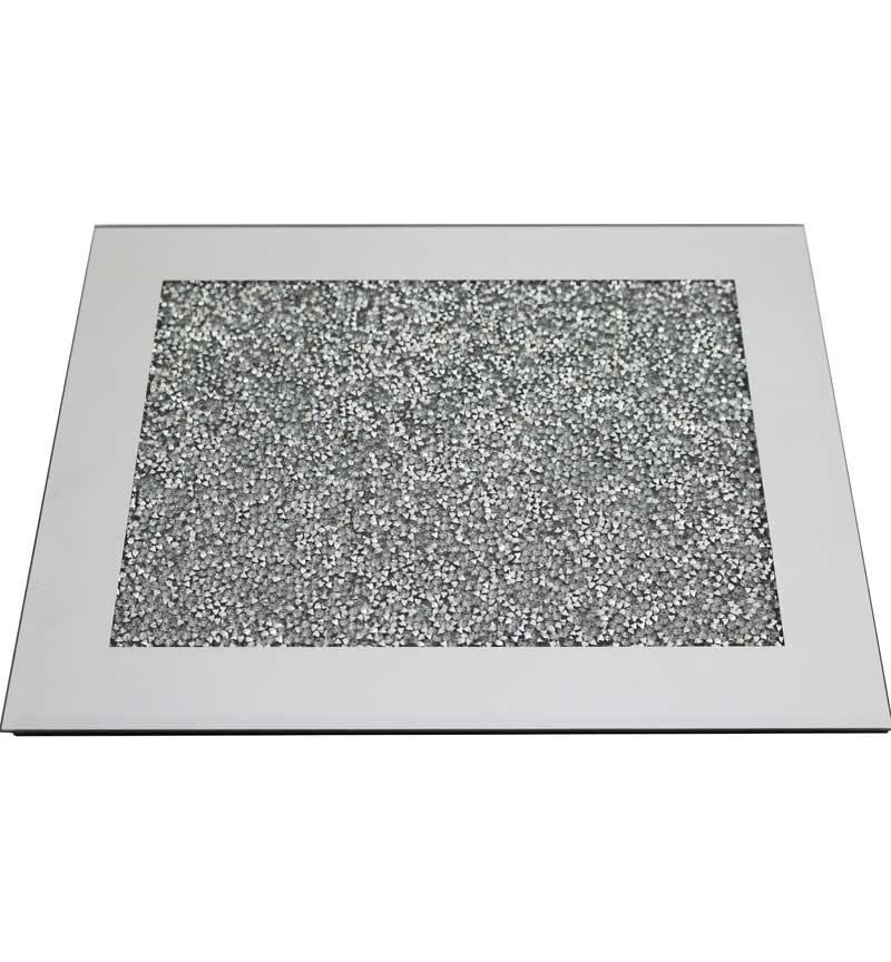 Silver Crystal Rectangular Placemat