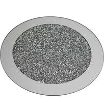 Load image into Gallery viewer, Silver Crystal Round Placemat