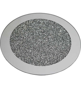 Silver Crystal Round Placemat