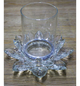 Crystal Lotus Candle Holder
