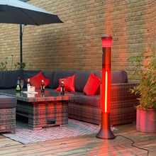 Load image into Gallery viewer, Electric Outdoor Patio Heater with LED Light and Bluetooth Speaker