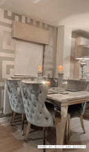 Load image into Gallery viewer, 1.5m Louis White Dining Table + 4 Tufted Knocker Back Chairs