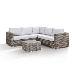 Malibu Compact Corner Sofa Set Grey