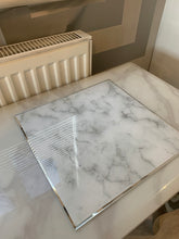 Load image into Gallery viewer, Grey Marble Candle Plate/Placemat x 4