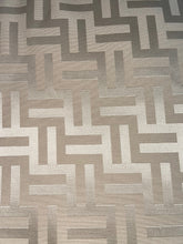 Load image into Gallery viewer, Very close up of Florence Reversible Throw in Beige and White