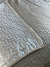 Load image into Gallery viewer, Close up of Florence Reversible Throw in Beige and White