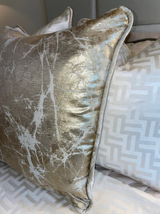 Paris Cushion in Cream, Gold, Pewter or Silver.