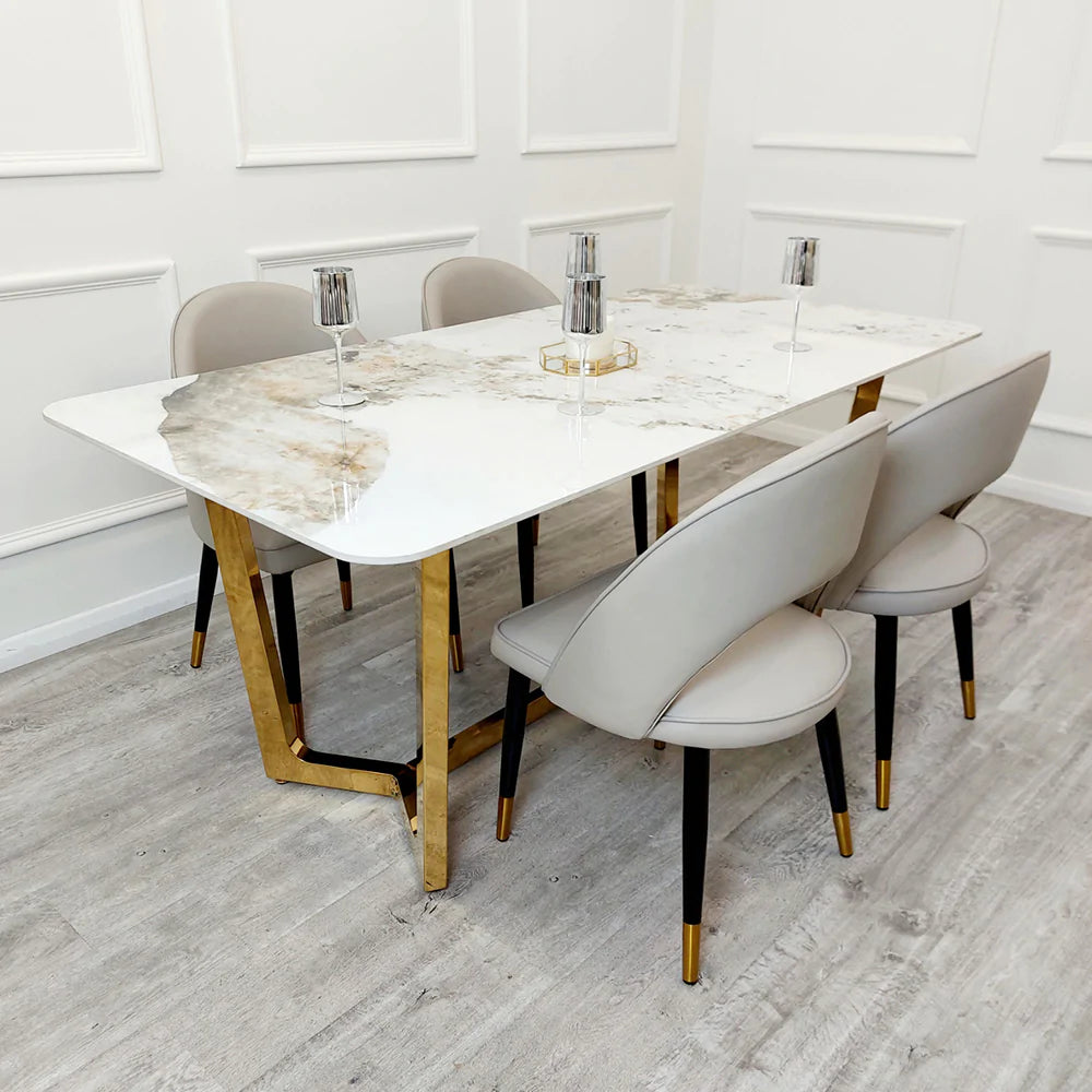 Cream stone dining table 2025