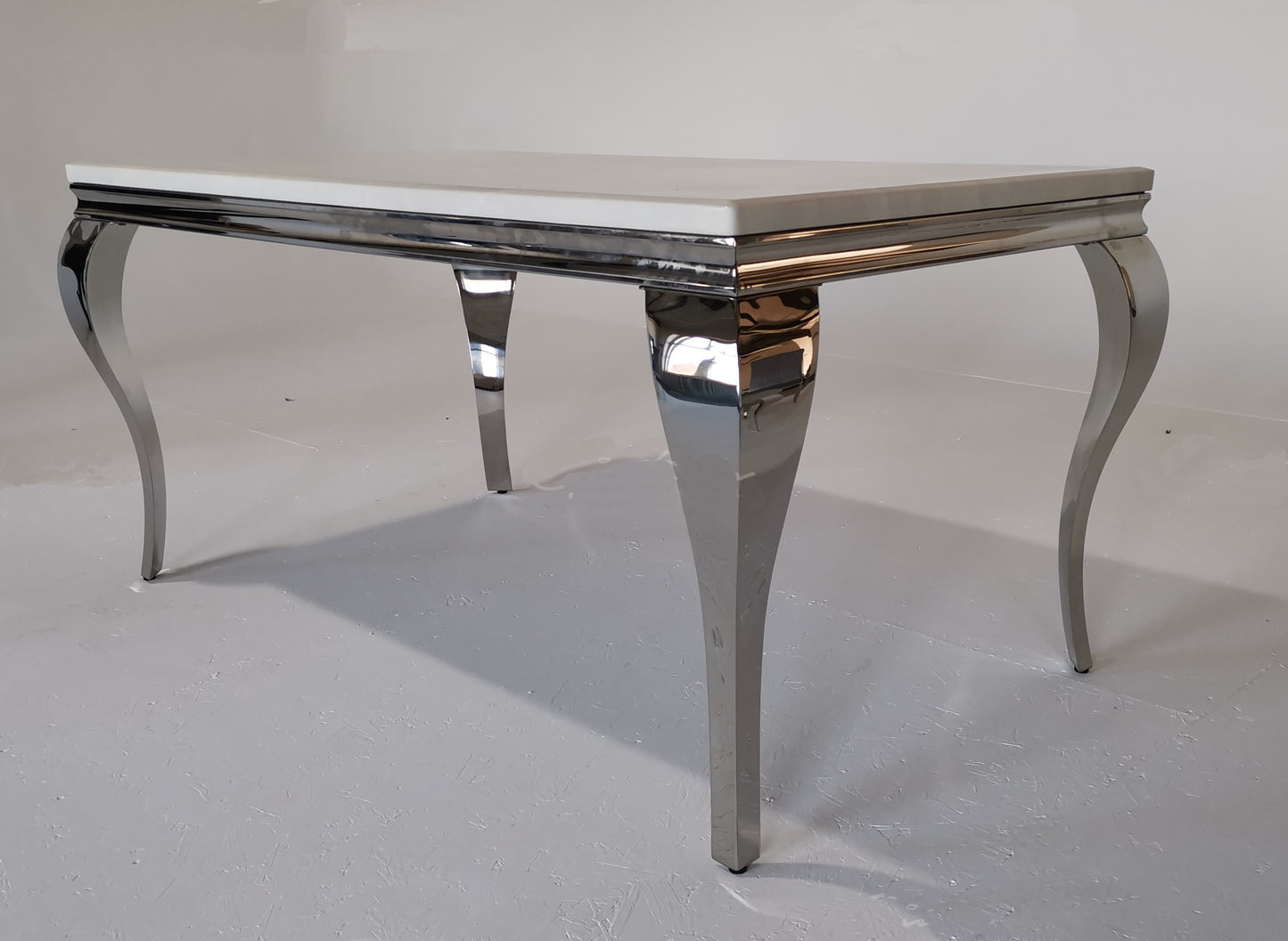 Louis CREAM Marble Dining Table 140cm by 80cm
