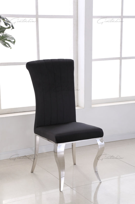 Lia Black High Back Dining Chair
