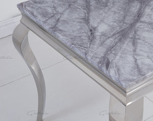 Louis GREY Marble Dining Table 140cm x 80cm