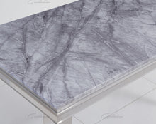 Load image into Gallery viewer, Louis GREY Marble Dining Table 140cm x 80cm