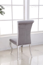 Load image into Gallery viewer, Lia Grey High Back Velvet Dining Chair