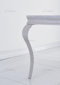 Louis WHITE Marble Dining Table 140cm by 80cm