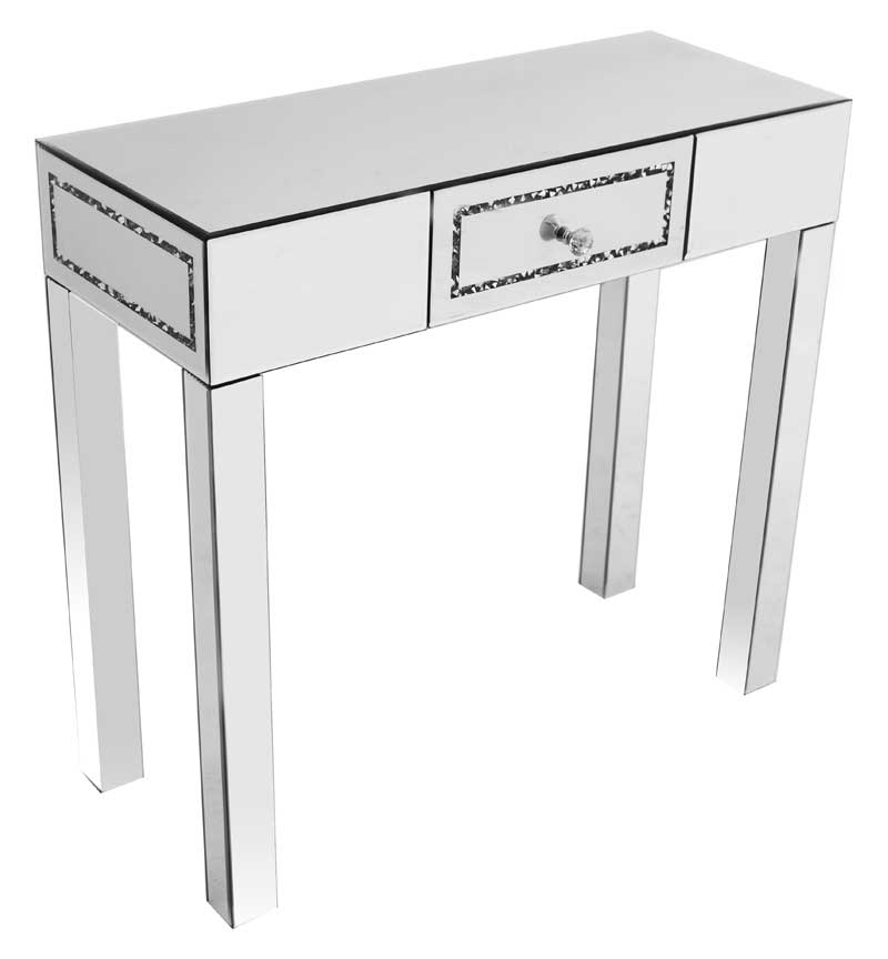 Crushed Diamond Console Table The House Of Glitz And Glamour