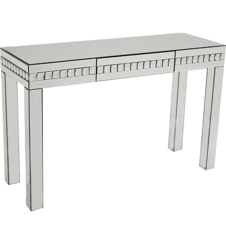 Silver Console table with Drawer