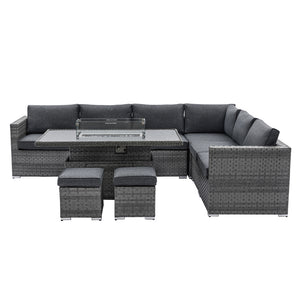 Montego Modular Corner Sofa & Coffee to Fire Pit Table