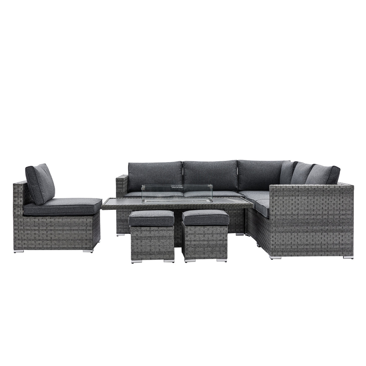 Montego Modular Corner Sofa & Coffee to Fire Pit Table