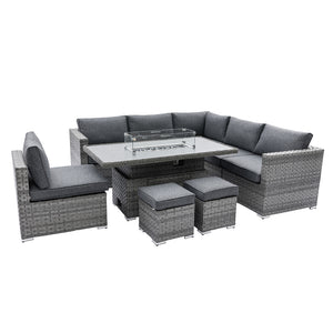 Montego Modular Corner Sofa & Coffee to Fire Pit Table