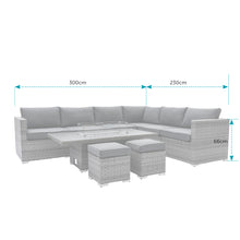 Load image into Gallery viewer, Montego Modular Corner Sofa &amp; Coffee to Fire Pit Table