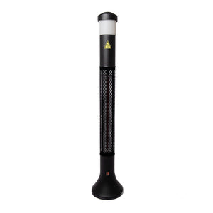 Electric Outdoor Patio Heater with LED Light and Bluetooth Speaker