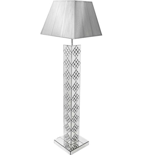 Silver Square Floor Lamp
