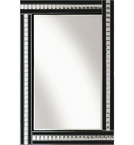 Classic Triple Bar Mirror Black 60x80