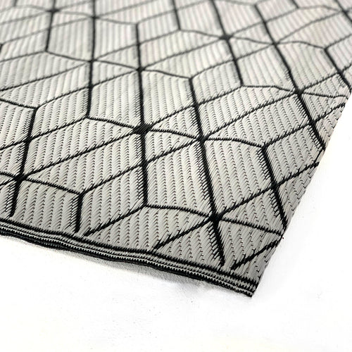 Geometric Indoor & Outdoor Rug in Grey