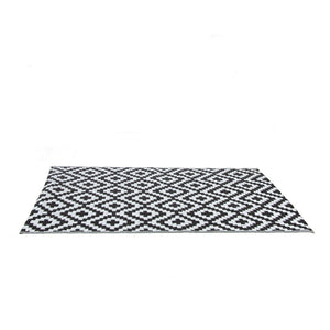 Geometric Indoor & Outdoor Rug in Black & White