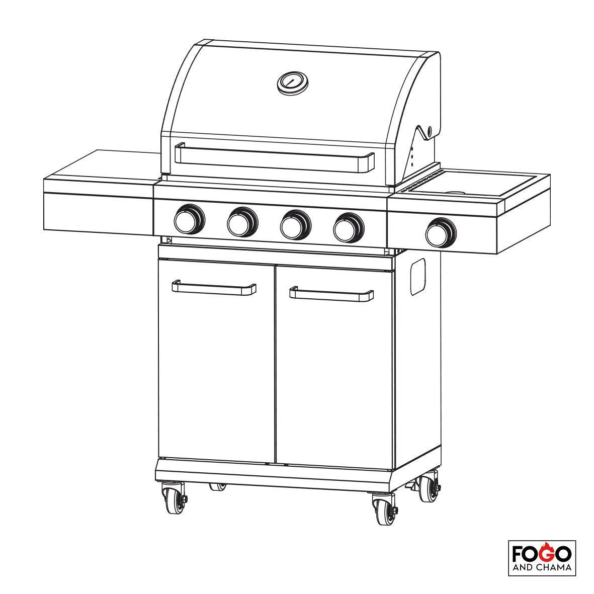 Scorpion 4 Burner BBQ