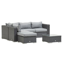 Load image into Gallery viewer, SAINT LUCIA CORNER SOFA SET (GREY)