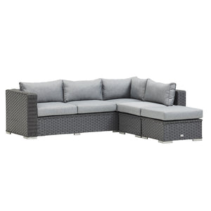 SAINT LUCIA CORNER SOFA SET (GREY)