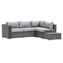 Load image into Gallery viewer, SAINT LUCIA CORNER SOFA SET (GREY)