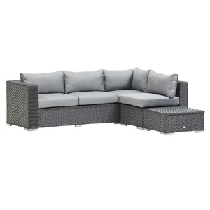 SAINT LUCIA CORNER SOFA SET (GREY)