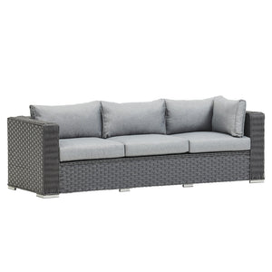 SAINT LUCIA CORNER SOFA SET (GREY)