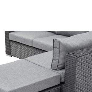 SAINT LUCIA CORNER SOFA SET (GREY)