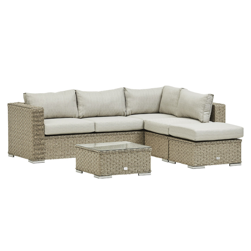 SAINT LUCIA CORNER SOFA SET (NATURAL)