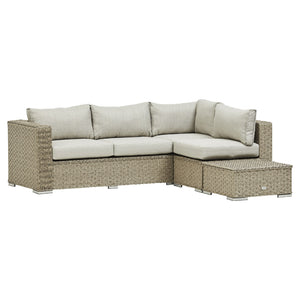 SAINT LUCIA CORNER SOFA SET (NATURAL)