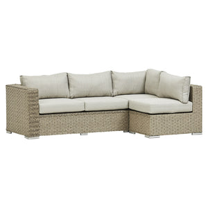 SAINT LUCIA CORNER SOFA SET (NATURAL)