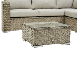 SAINT LUCIA CORNER SOFA SET (NATURAL)