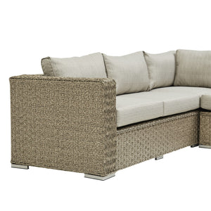 SAINT LUCIA CORNER SOFA SET (NATURAL)