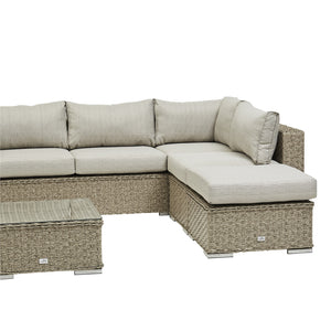 SAINT LUCIA CORNER SOFA SET (NATURAL)