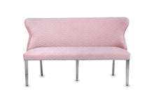 Load image into Gallery viewer, Valentina Pink Velvet Lion Knocker Bench
