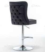 Load image into Gallery viewer, Coco Black Tufted Bar Stools