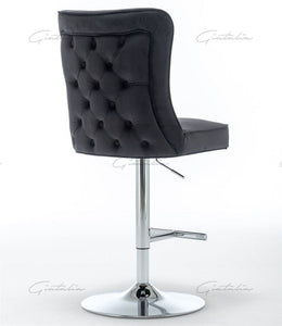 Coco Black Tufted Bar Stools