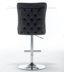 Coco Black Tufted Bar Stools