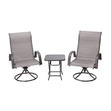 Load image into Gallery viewer, 3 Piece Patio Swivel Motion Set