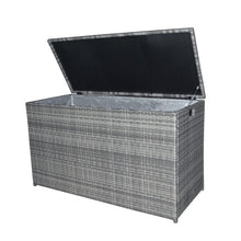 Load image into Gallery viewer, Wicker 154 Gallon Patio Storage Chest, Grey